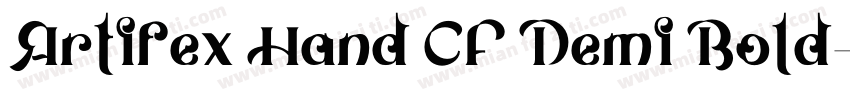 Artifex Hand CF Demi Bold字体转换